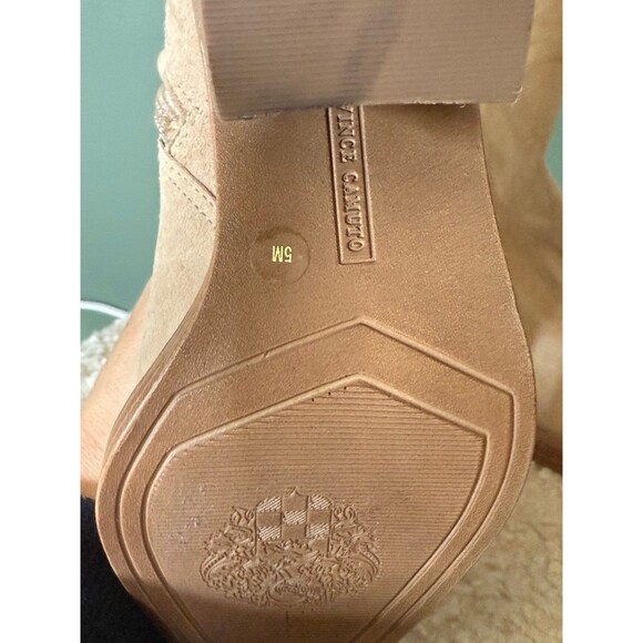Vince Camuto Women Rinvalla Taupe Suede Western Pointy Toe Boots Sz 5 - Picture 3 of 4